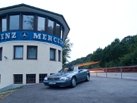 Mercedes R129 500SL 129.066 Motiv: Start- und Zielturm Solitude Rennstrecke Stuttgart